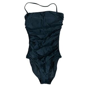 J Crew Re Imagined One Piece Black Swim Suit Sz 0